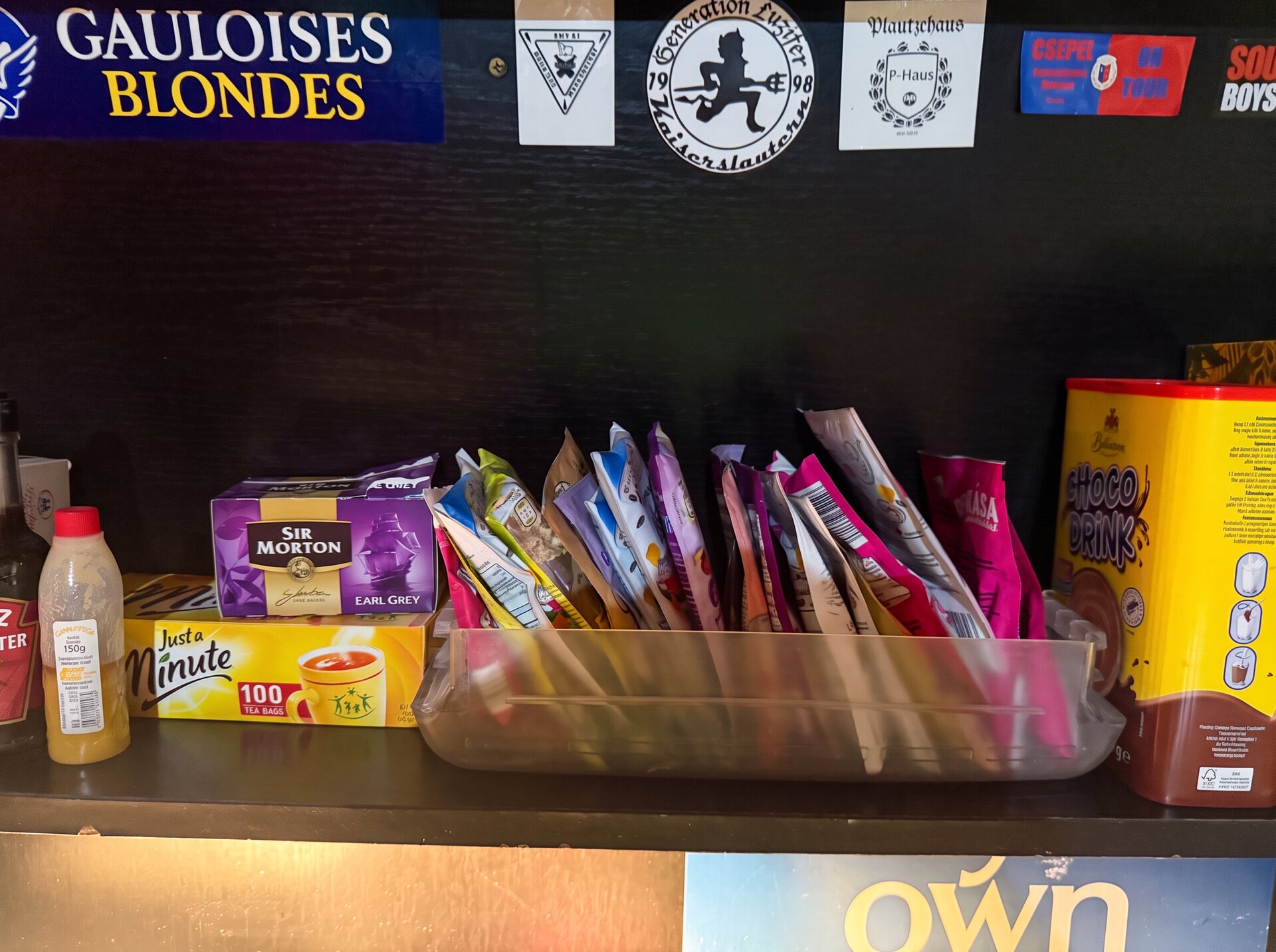 Tea and hot-drink selection for guests
